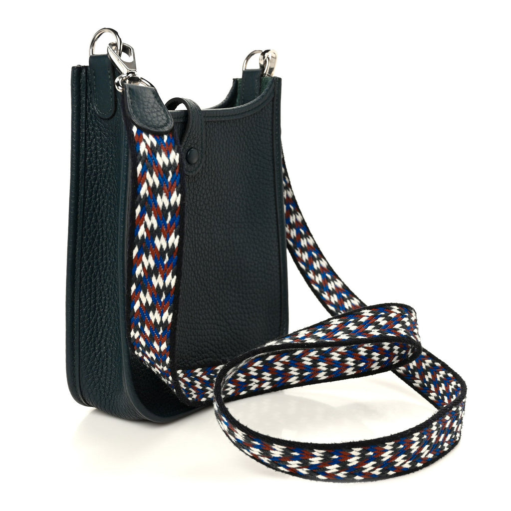 Taurillon Clemence Zigzag Evelyne TPM Vert Cypress Black Deep Bleu
