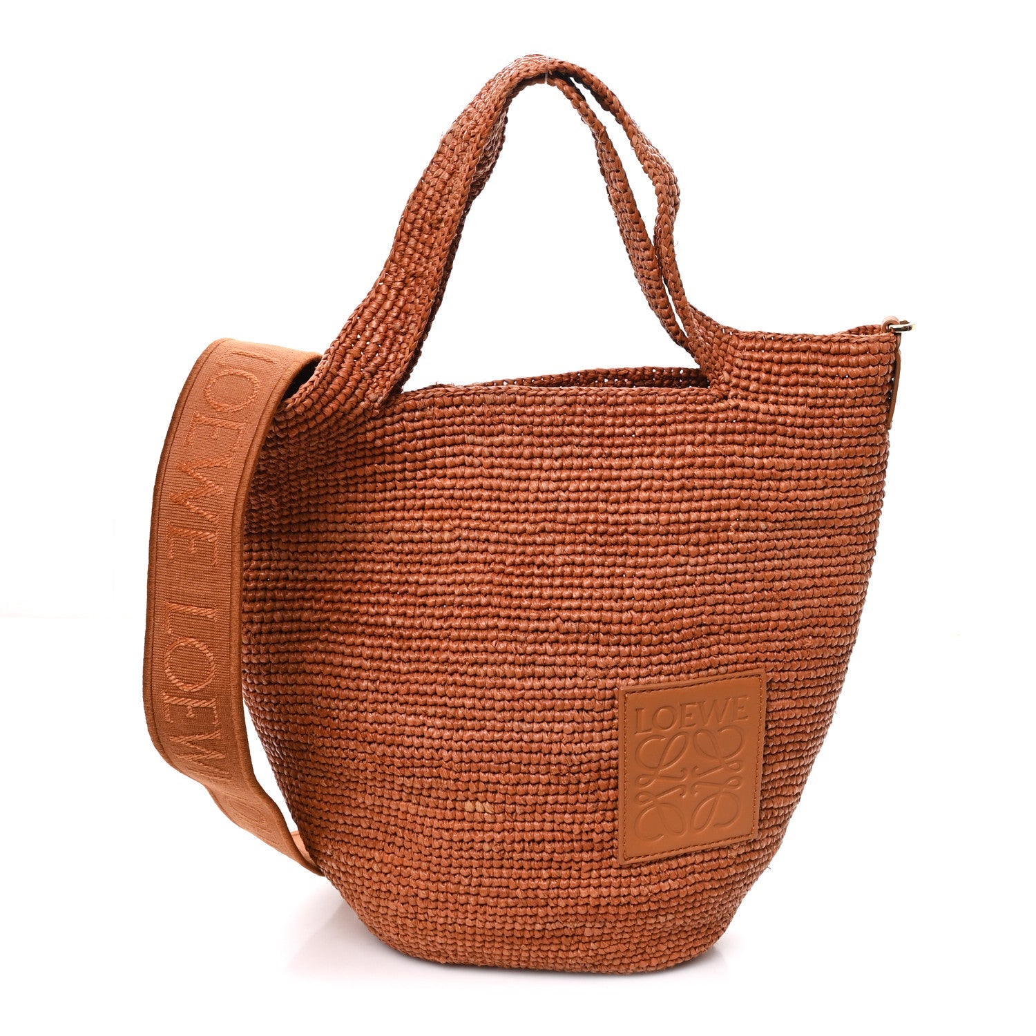 Raffia Mini Slit Tote Bag Honey Gold