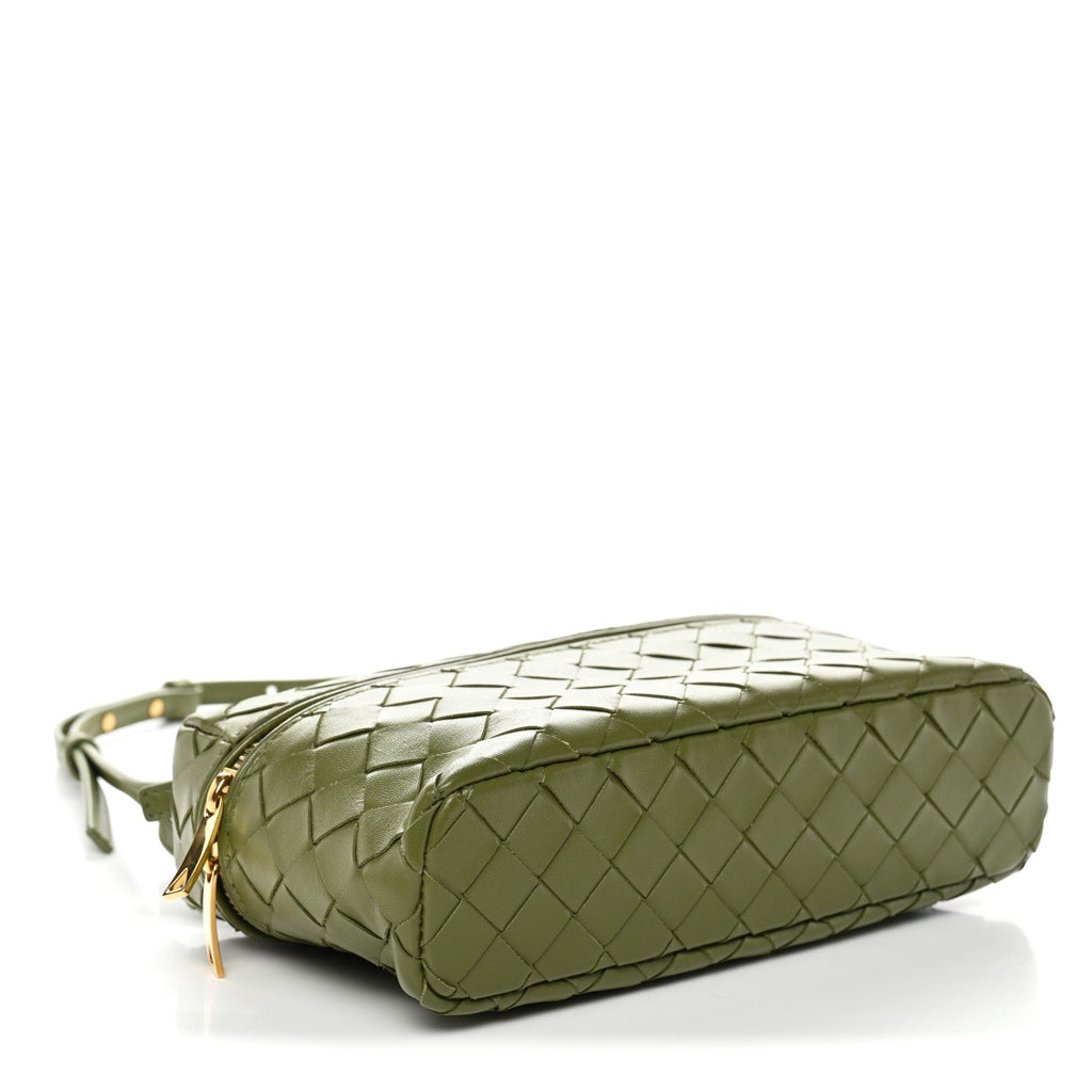 Calfskin Intrecciato Bang Bang Vanity Case Matcha