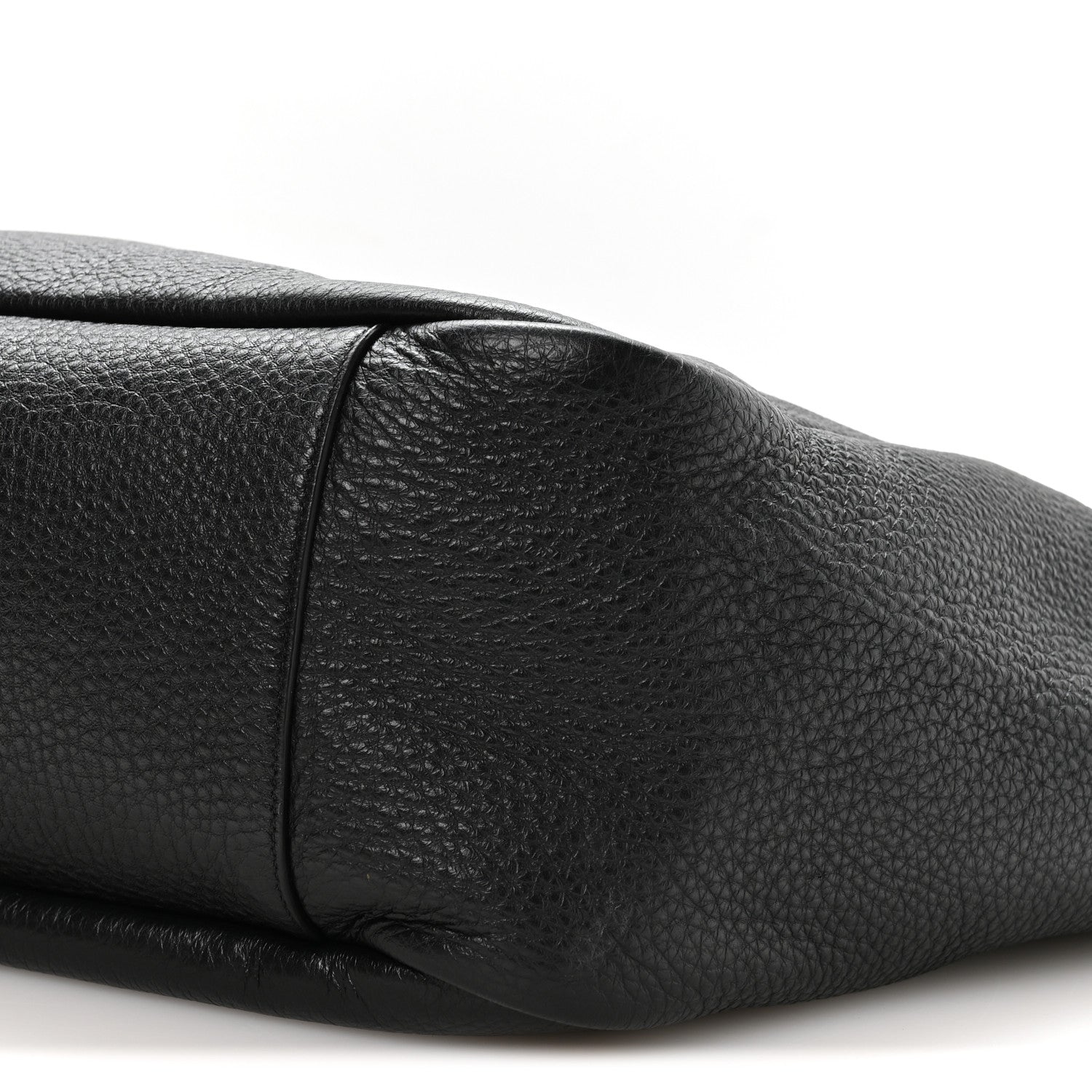 Grained Deerskin Bea Tote Black