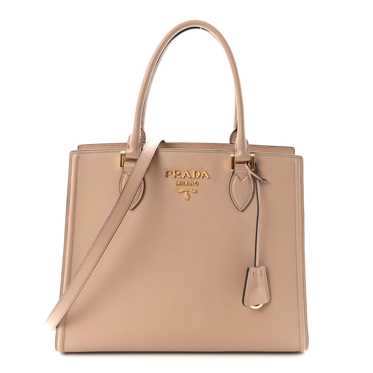 Saffiano Soft Calfskin Large Tote Cammeo