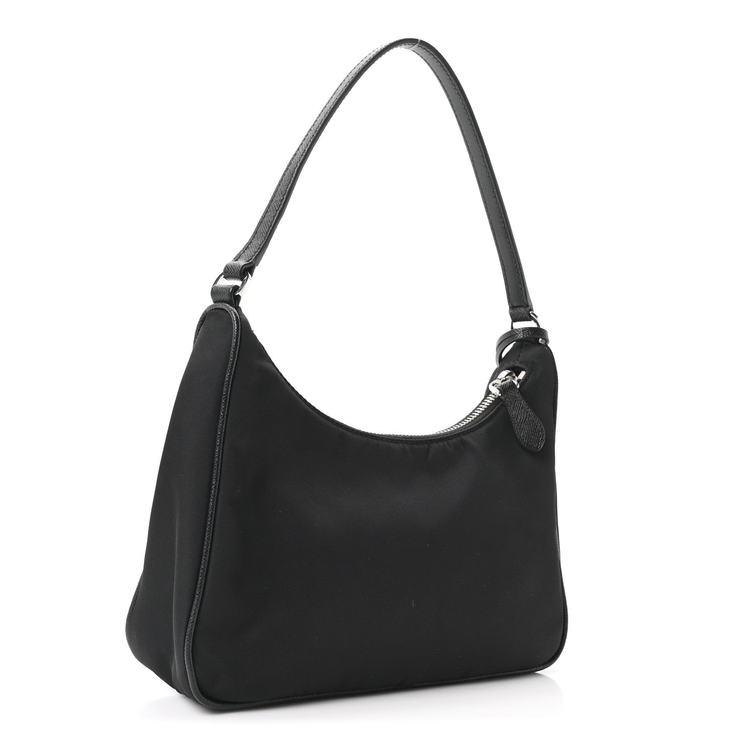 Re-Nylon Saffiano Mini Re-Edition 2005 Bag Black