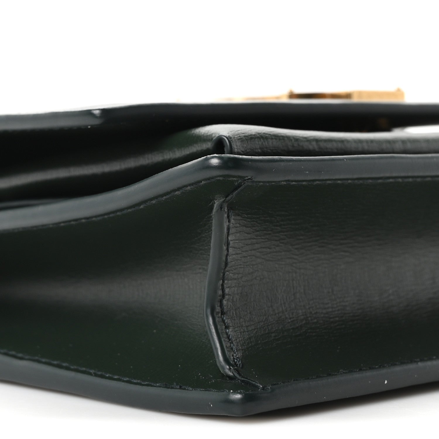 Calfskin Monogram Sunset Chain Wallet New Vert Fonce