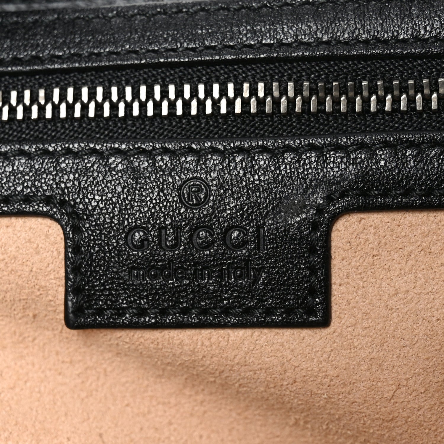 Goatskin Small GG Monochrome Aphrodite Shoulder Bag Black
