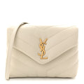 Calfskin Y Quilted Monogram Toy Loulou Crossbody Bag Crema Soft