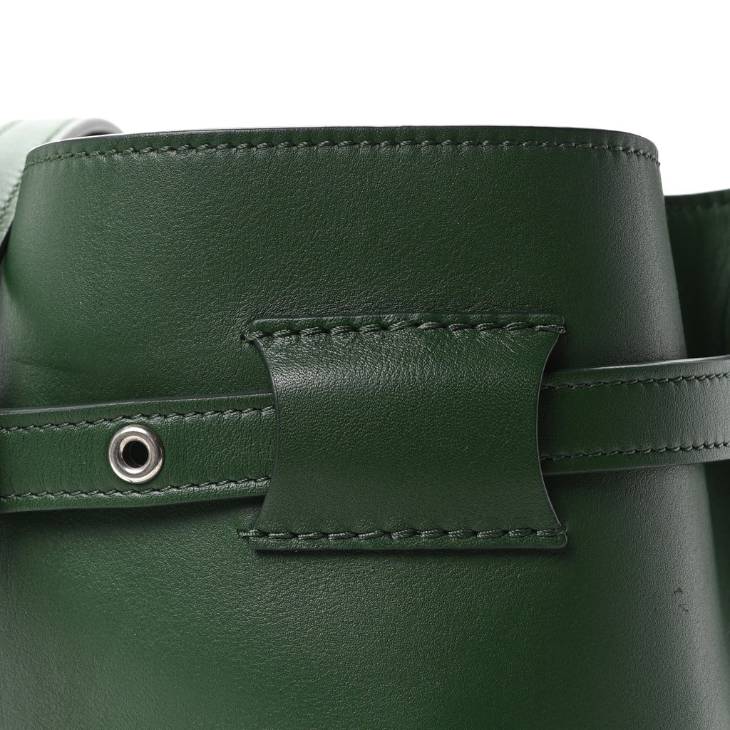 Smooth Calfskin Nano Big Bag Bucket  Forest