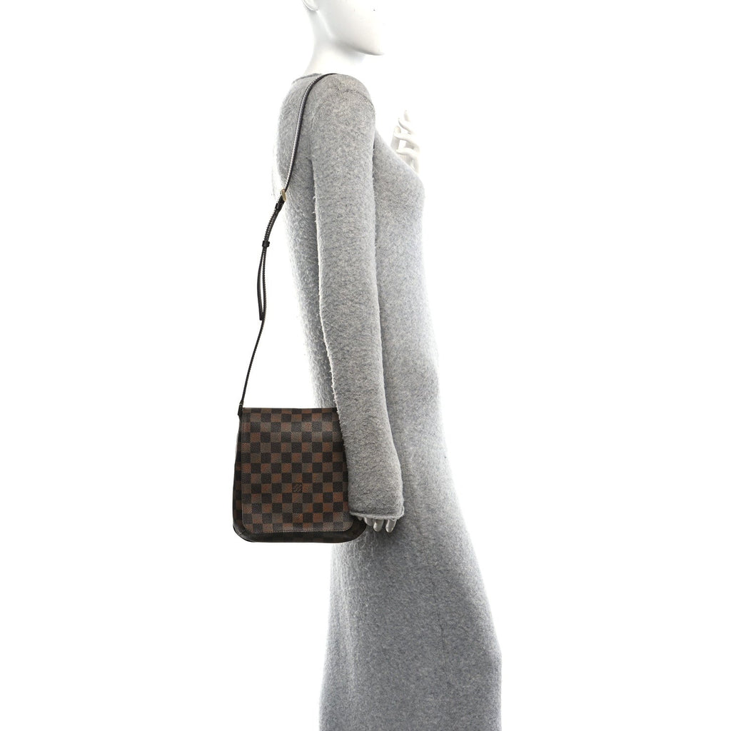 Damier Ebene Musette Salsa Long Strap