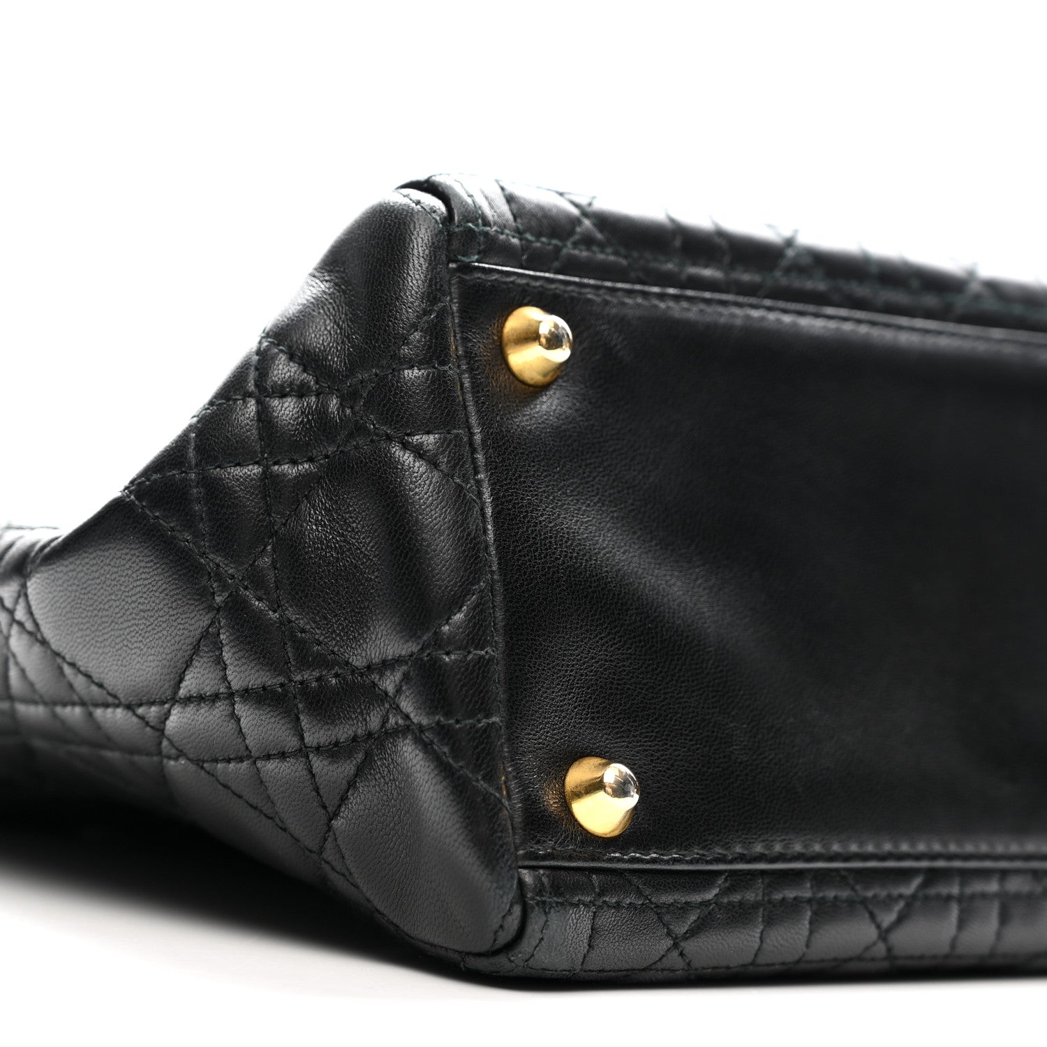 Lambskin Cannage Large Lady Dior Black