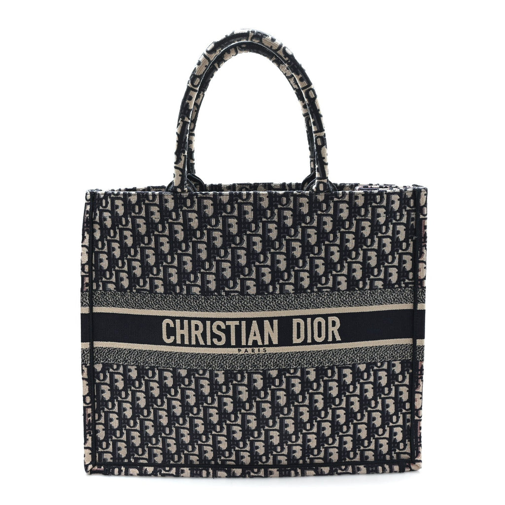 Oblique Large Book Tote Blue Multicolor