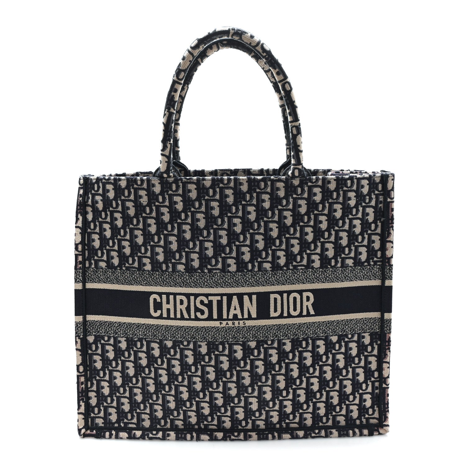 Oblique Large Book Tote Blue Multicolor