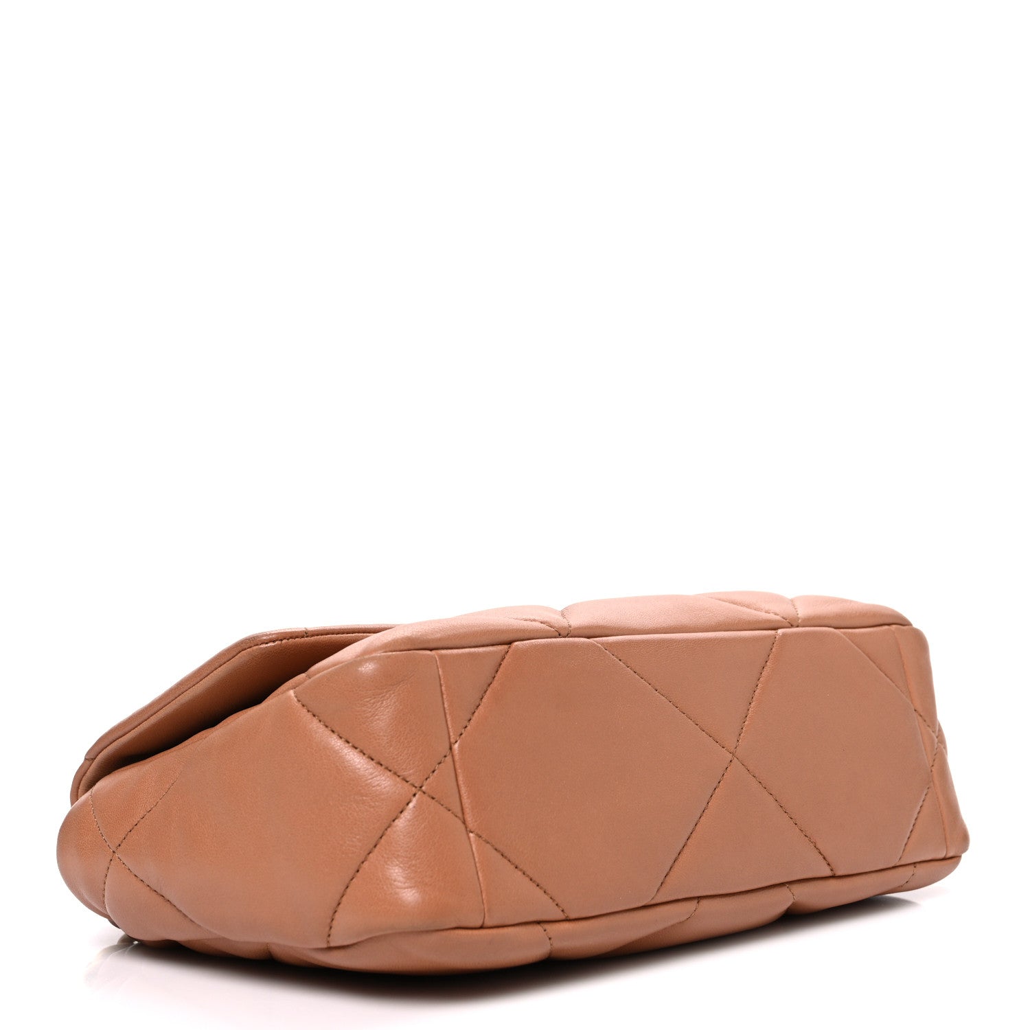 Lambskin Quilted Medium Chanel 19 Flap Brown