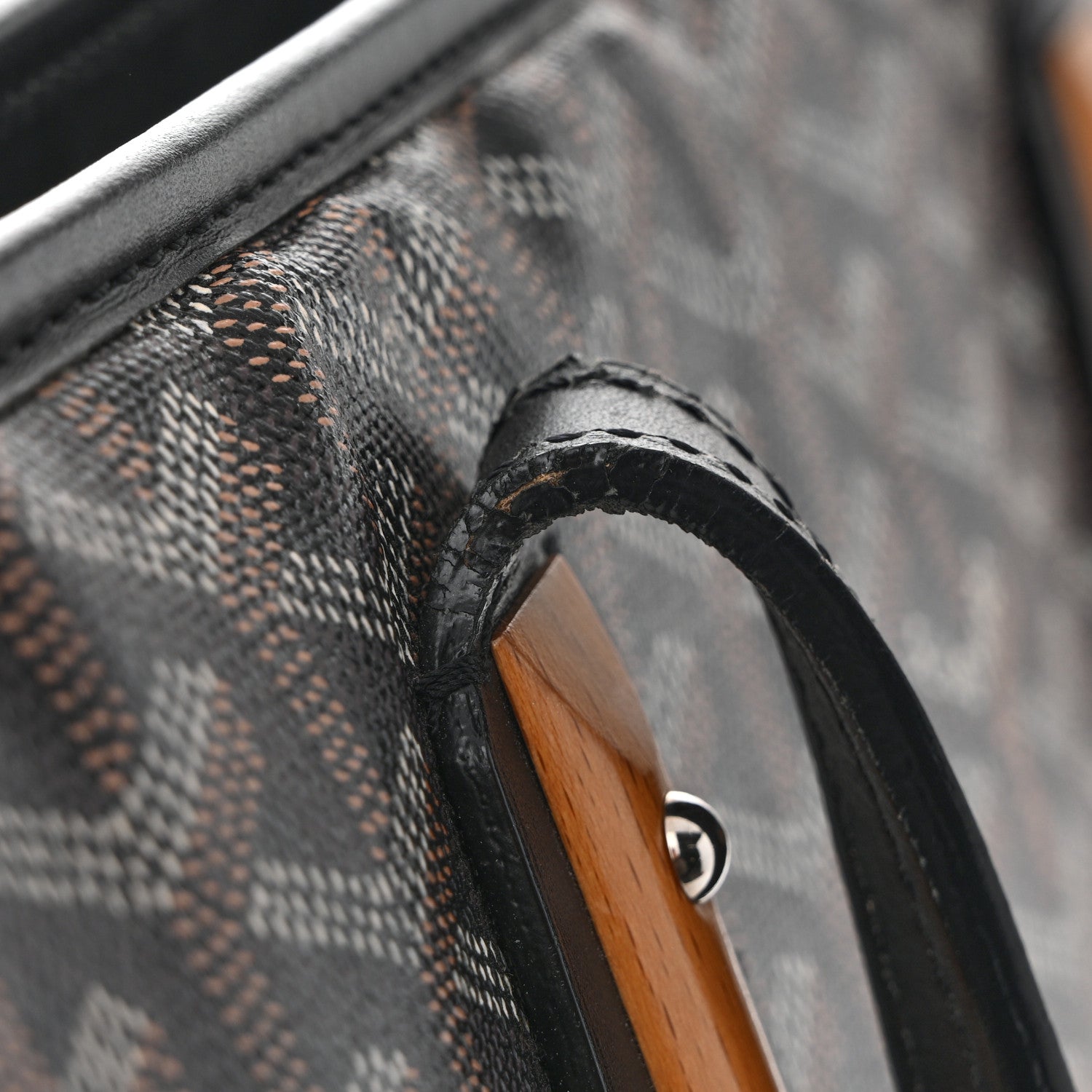 Goyardine Marquises Tote Black