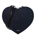 Denim Calfskin Le Coeur Bag Blue