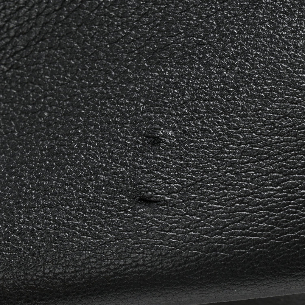 Grained Deerskin Bea Tote Black