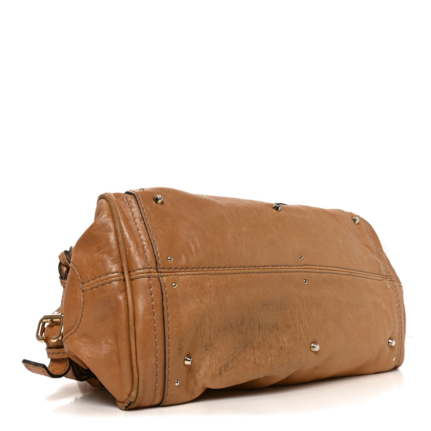 Calfskin Medium Paddington Capsule Satchel Brown