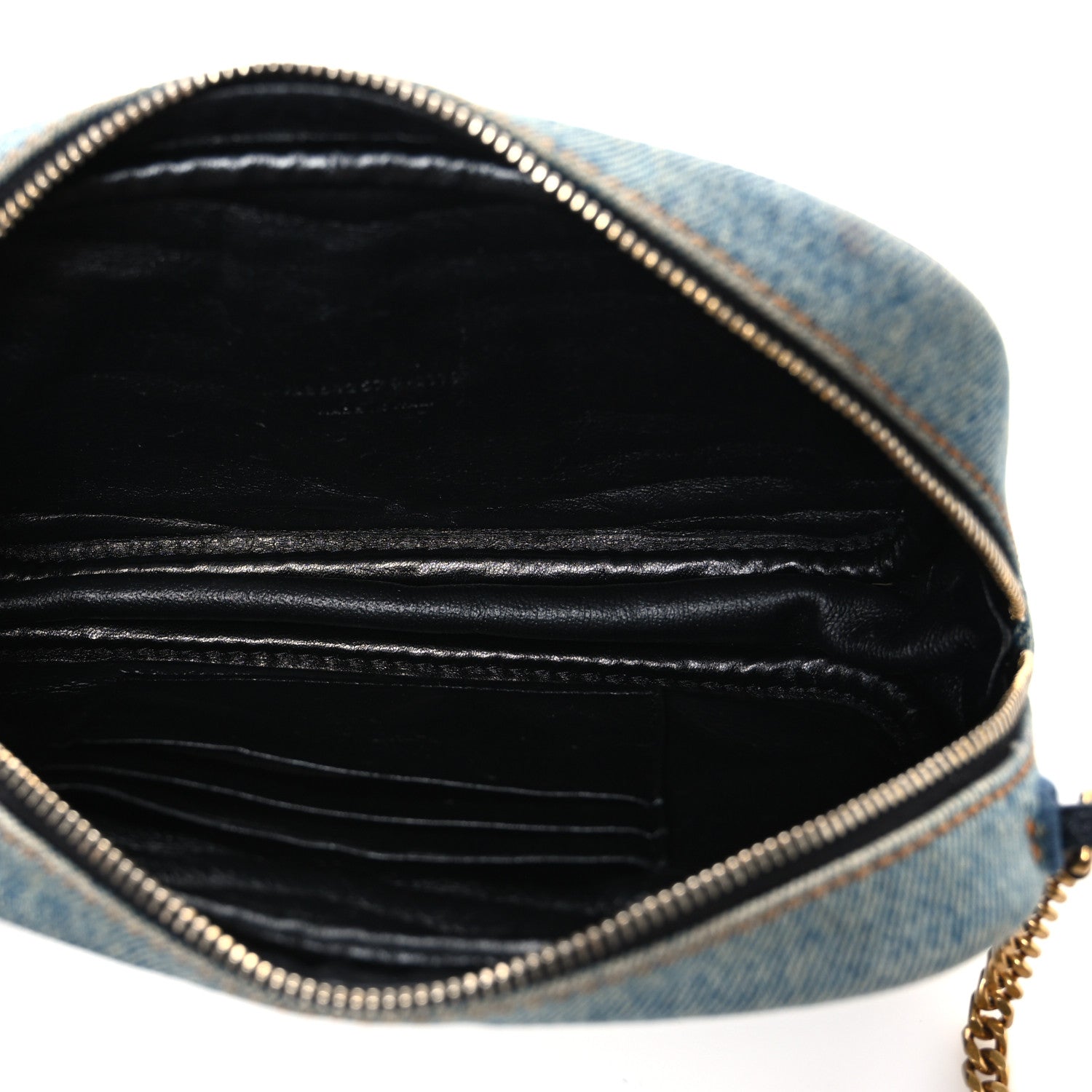 Denim Matelasse Monogram Mini Lou Camera Bag California Blue