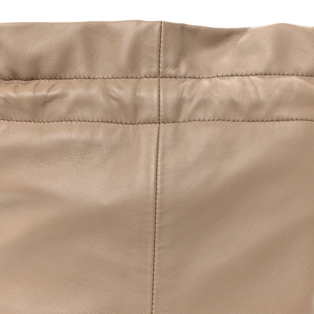 Lambskin Small Crystal Pouch Safari