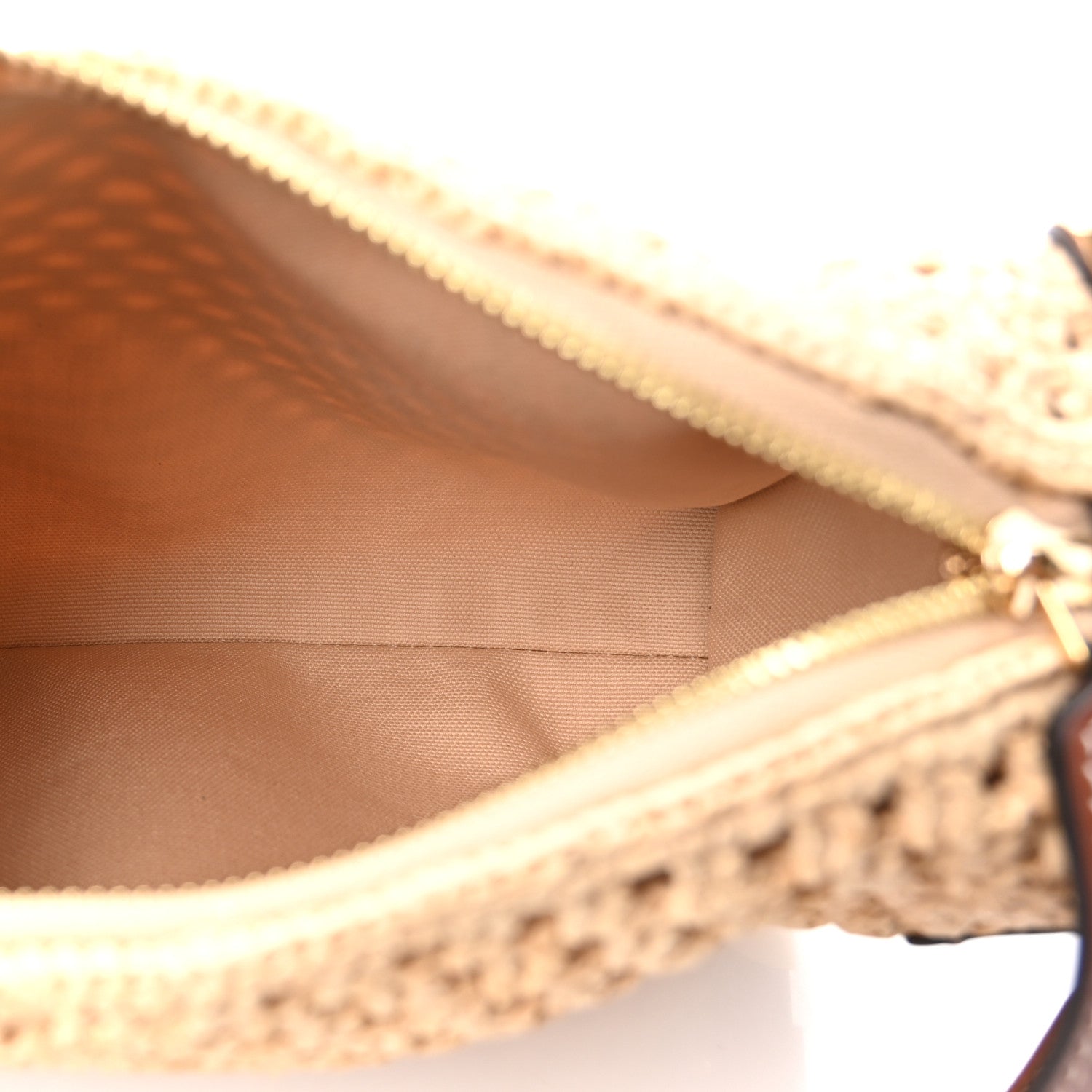 Raffia Side Trunk MM Natural Brown