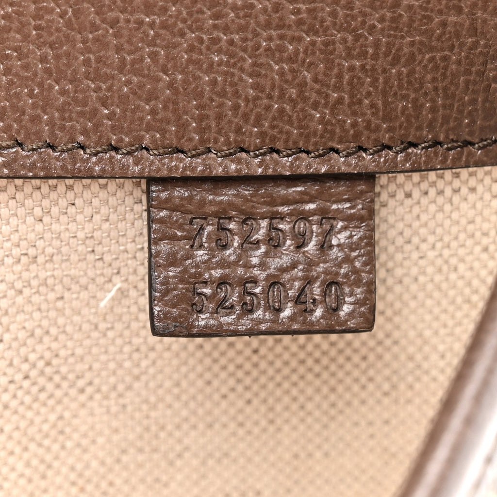 GG Supreme Monogram Web Small Ophidia Belt Bag Brown