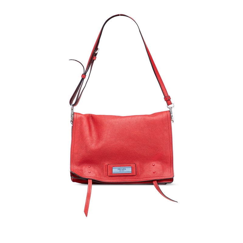 Prada Etiquette Bag Leather Shoulder Bag