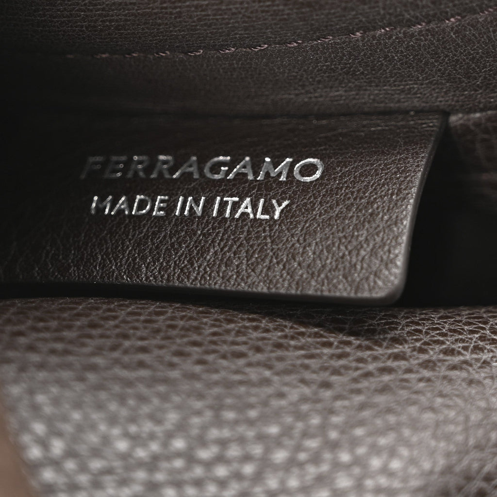 Calfskin Suede Medium Archivo Gancio Hobo Testa di Moro