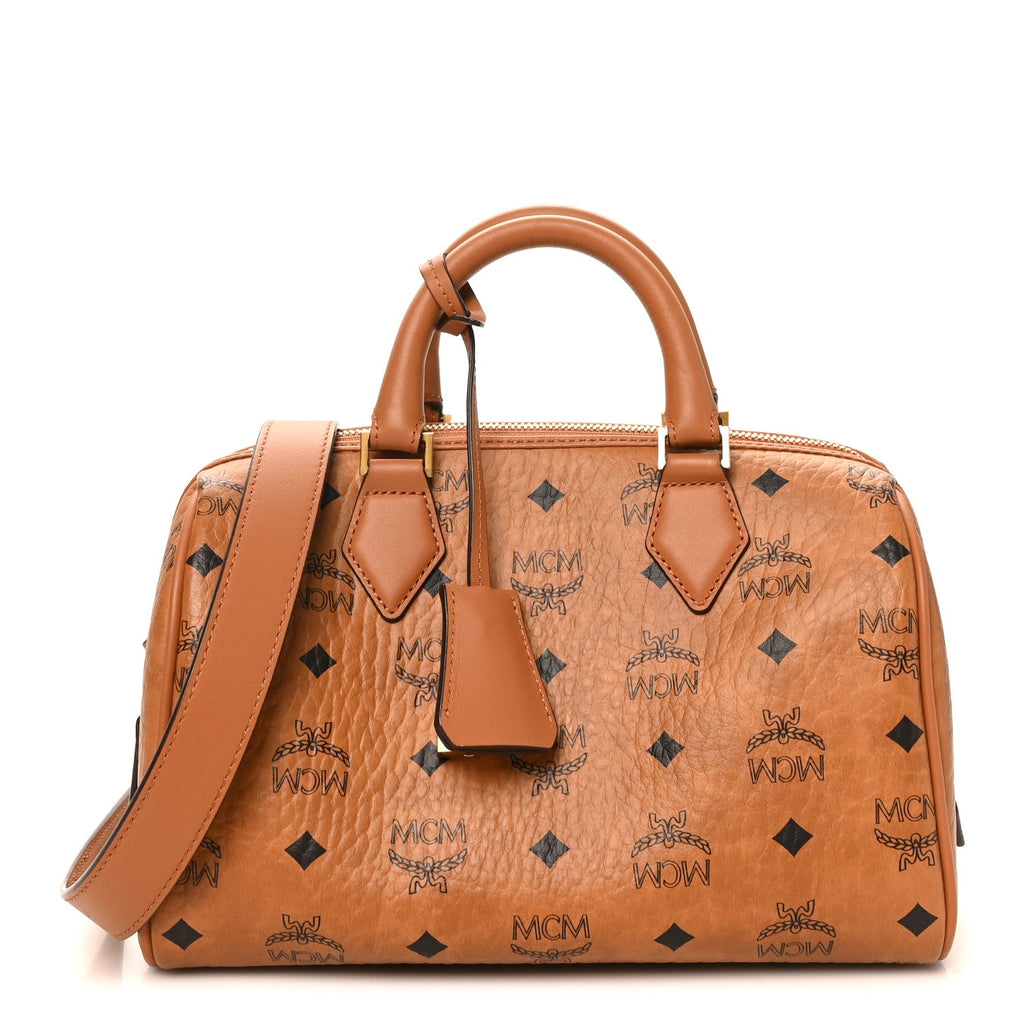 Visetos Small Ella Boston Bag Cognac