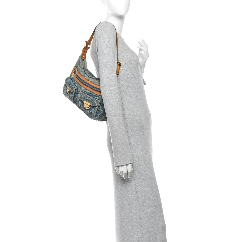 Monogram Denim Baggy PM Blue