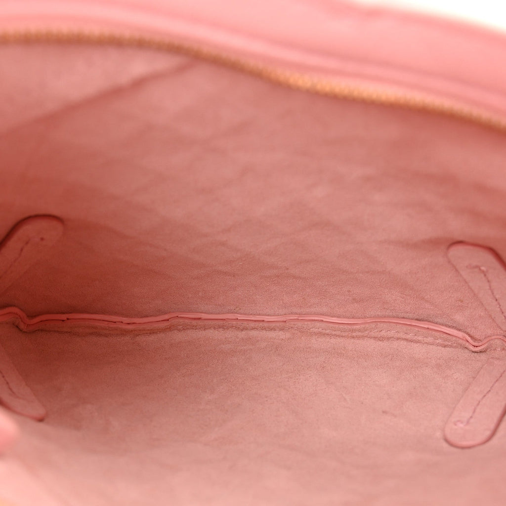 Nappa Intrecciato Baby Solstice Shoulder Bag Rose Powder