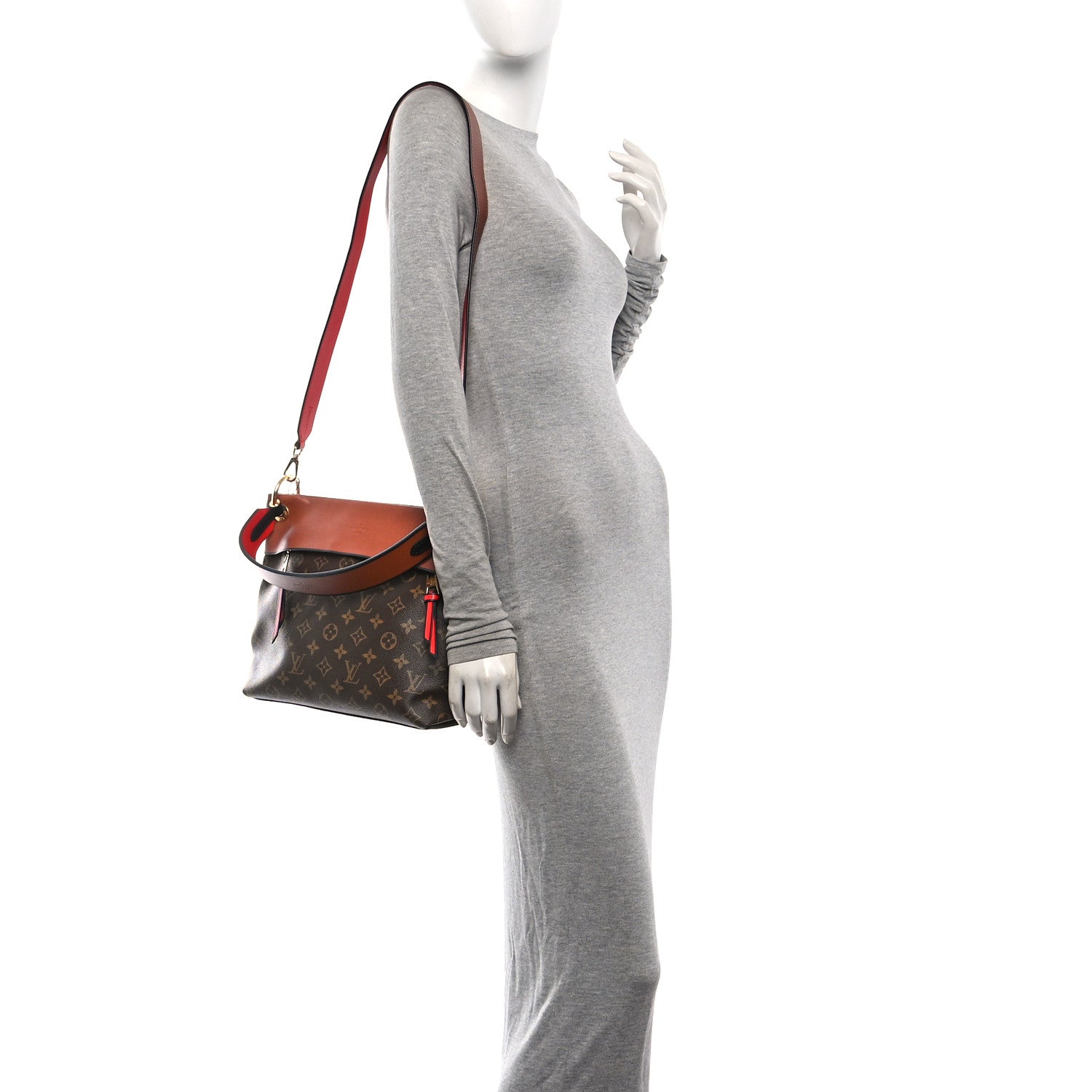 Monogram Tuileries Besace Caramel Rouge