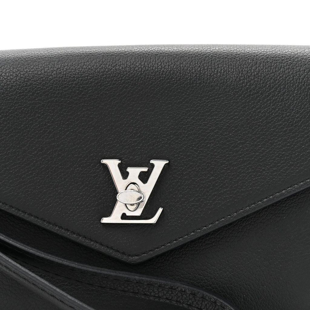Soft Calfskin My Lockme Chain Pochette Black