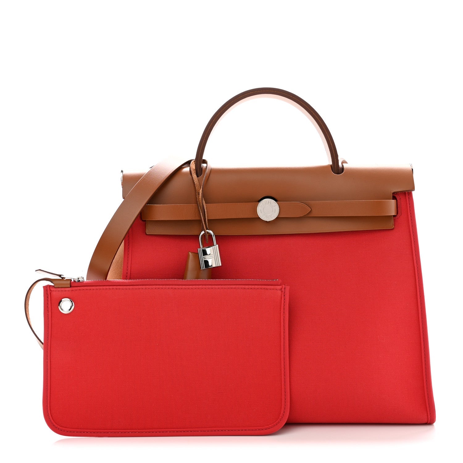 Toile Vache Hunter Herbag Zip 31 PM Rose Jaipur Natural