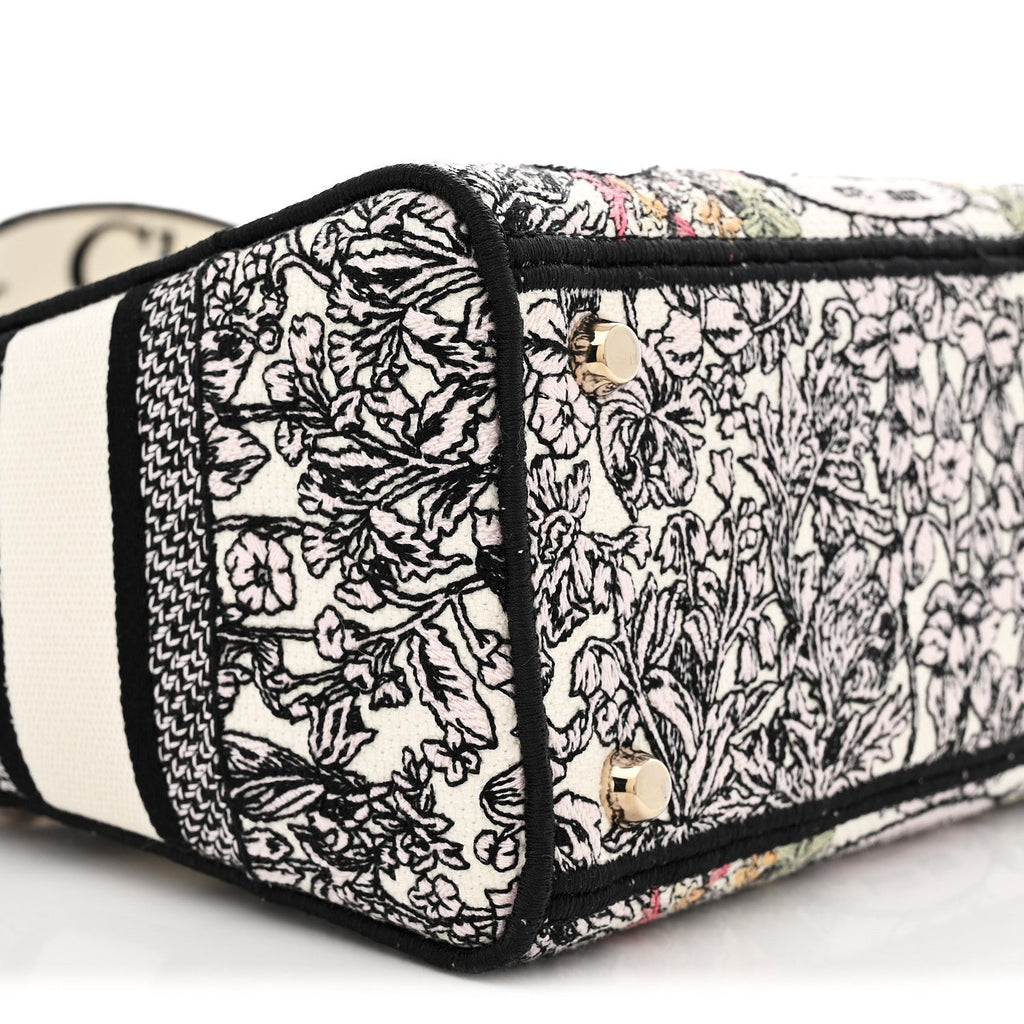 Canvas Around the World Embroidered Medium Lady D-Lite White Multicolor