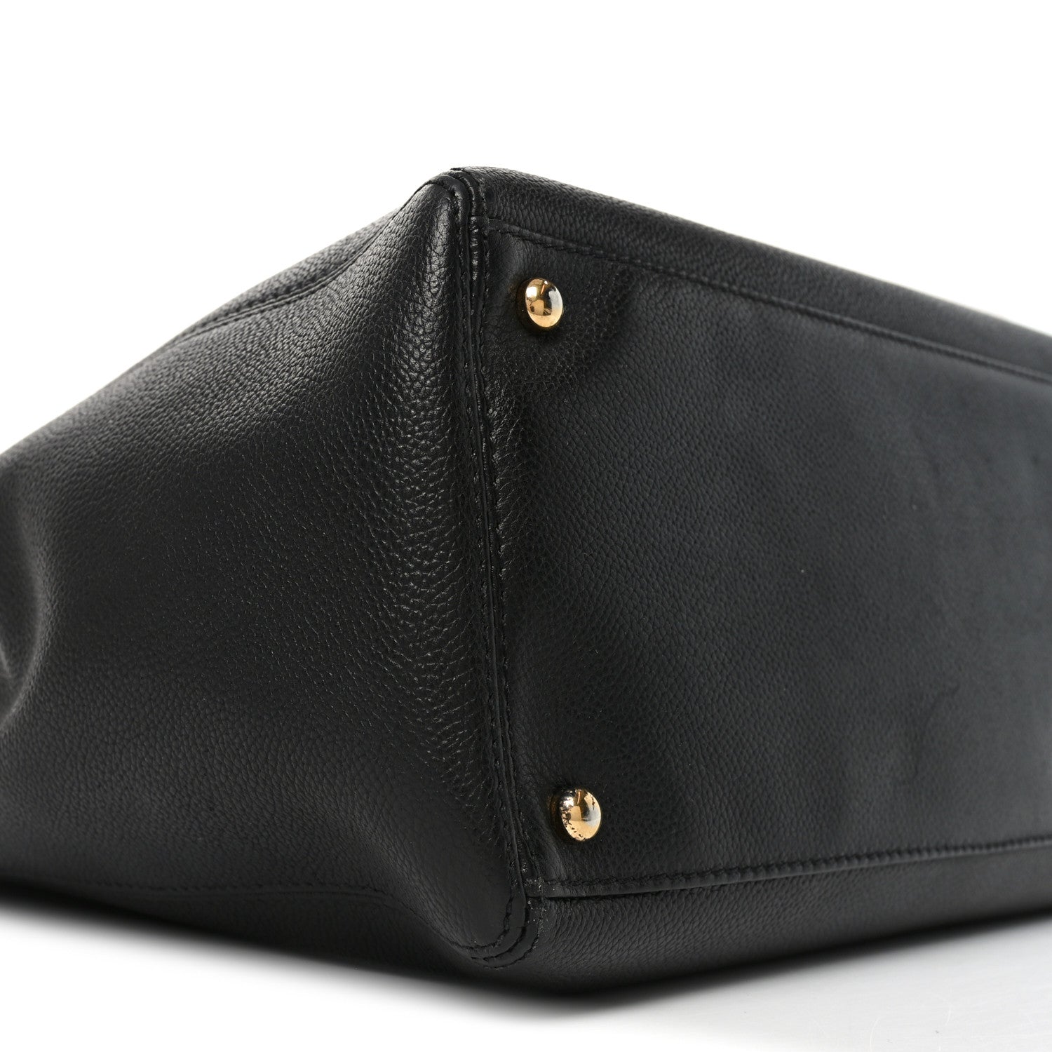 Calfskin Cerf Executive Shopper Tote Black