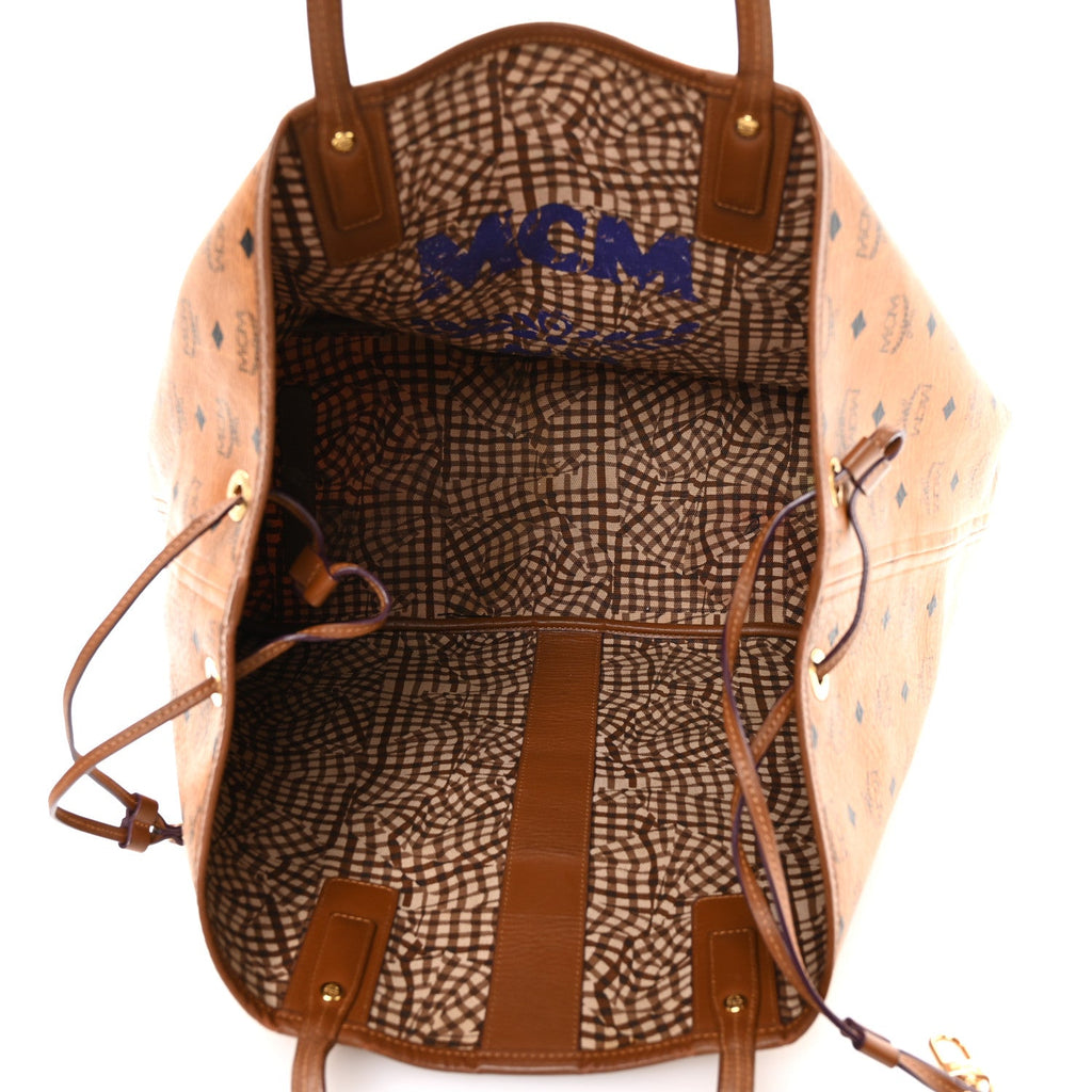 Visetos Large Liz Reversible Shopper Tote Cognac