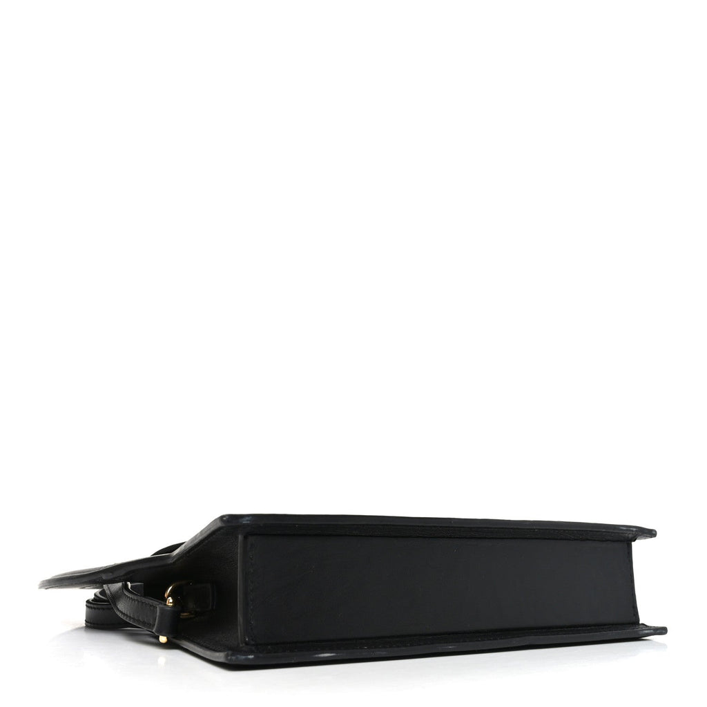 Smooth Calfskin Le Sac Rond Black
