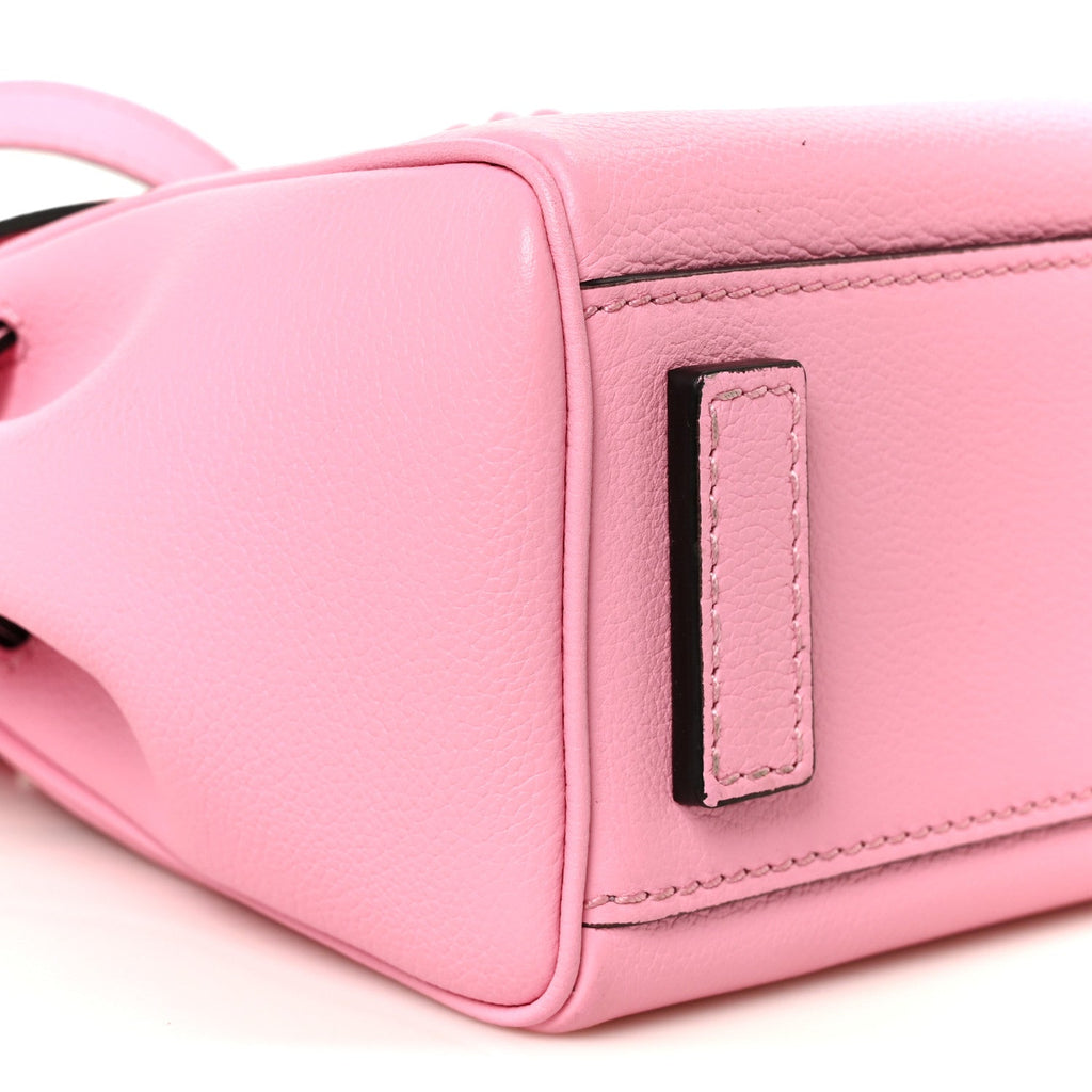 Grained Calfskin Small La Medusa Top Handle Bag Pink