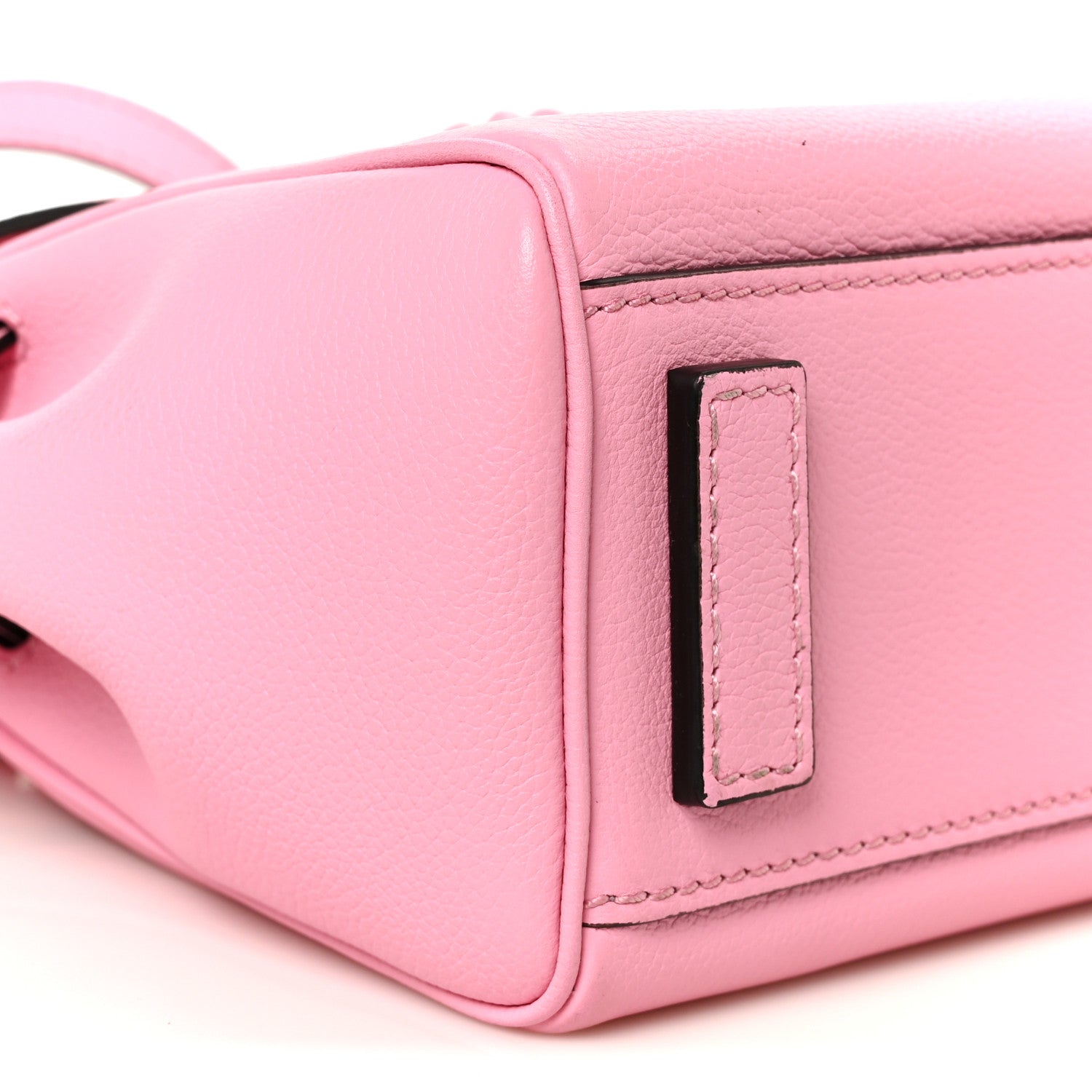Grained Calfskin Small La Medusa Top Handle Bag Pink