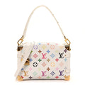 LV x TM Cowhide Monogram Multicolor Side Trunk MM White