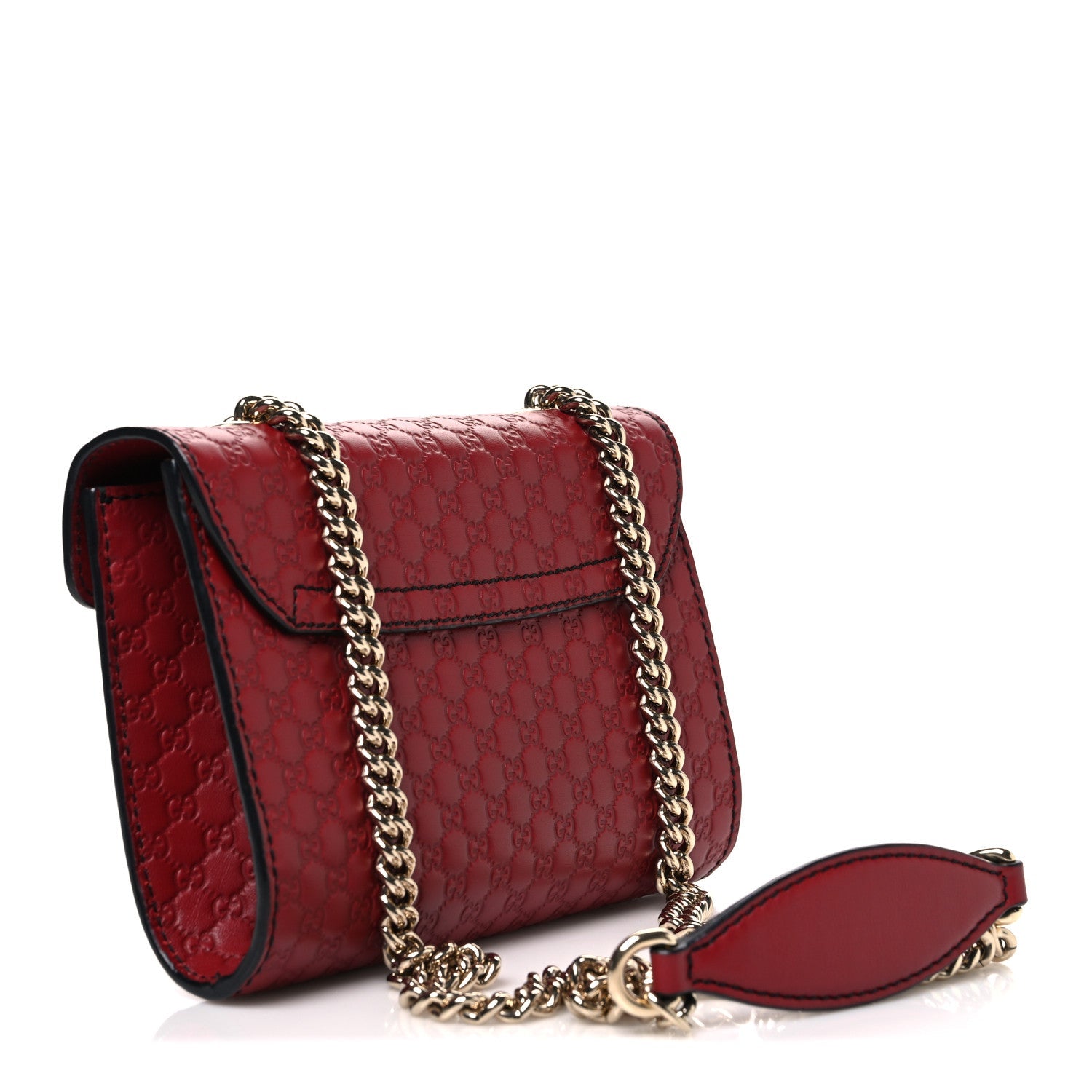 Soft Microguccissima Mini Emily Chain Shoulder Bag Rosso