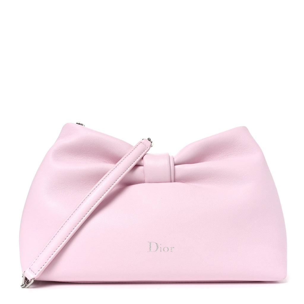 Lambskin Small Bow Bag Rose Songe