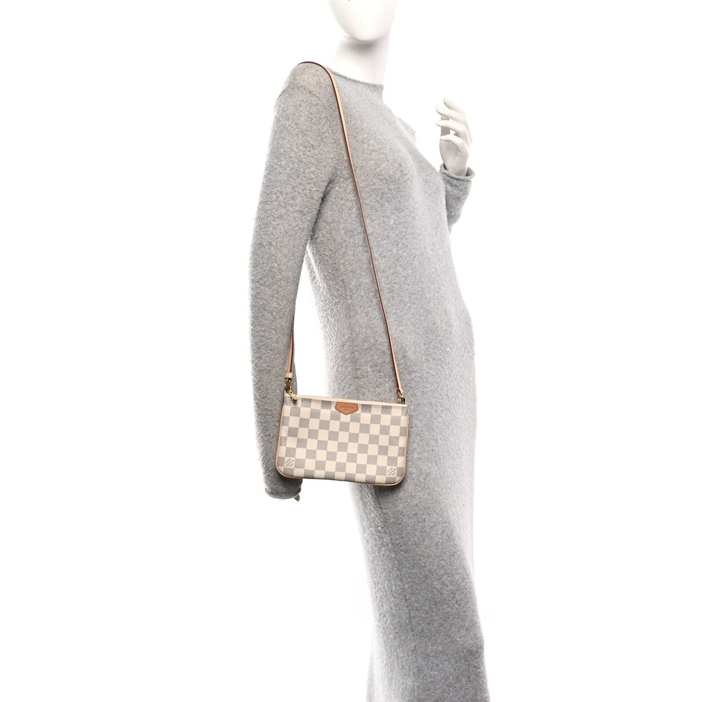 Damier Azur Double Zip Pochette