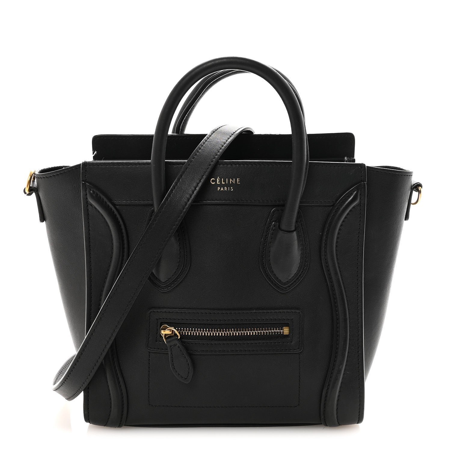 Smooth Calfskin Nano Luggage Black