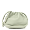 Mellow Nappa Donut Chain Mini Flamenco Knot Clutch Spring Jade