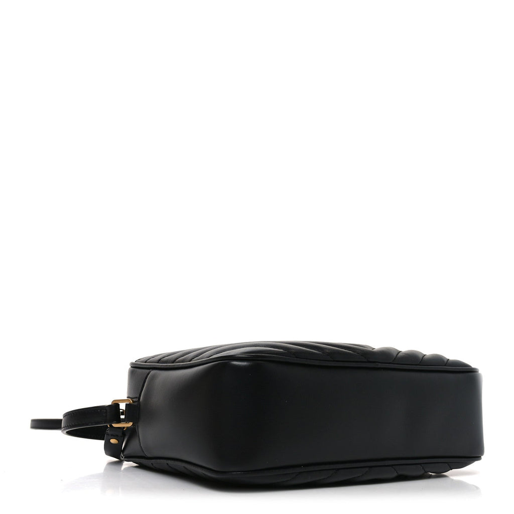 Calfskin Matelasse Monogram Lou Camera Bag Black
