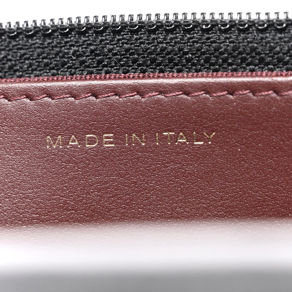 Aged Calfskin Quilted Lucky Charms 2.55 Reissue Wallet On Chain WOC Black