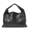 Calfskin Intrecciato Small Hop Black