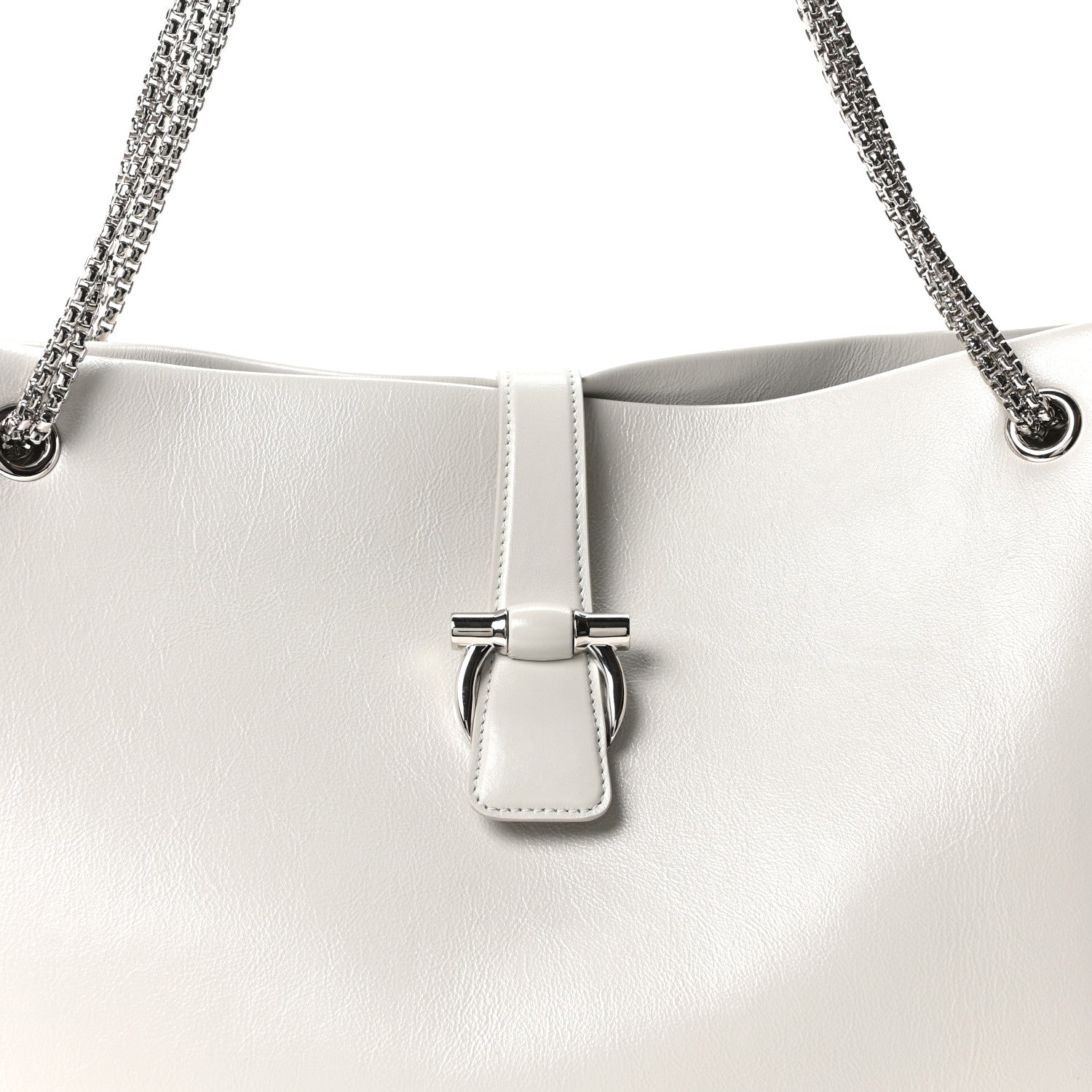 Calfskin Large Mia Tote Grey