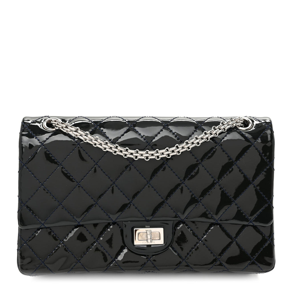 Patent Quilted 2.55 Reissue 226 Flap Blue