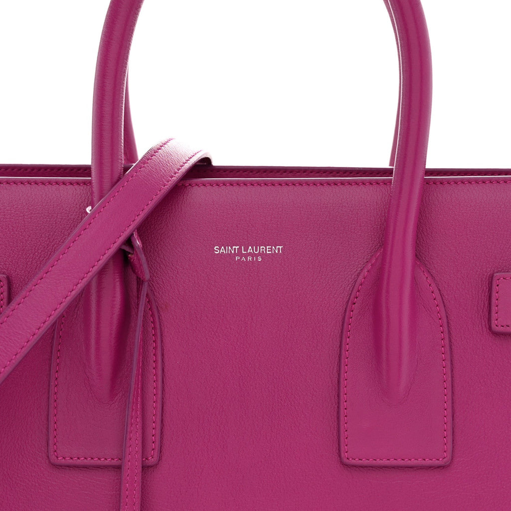 Calfskin Small Sac De Jour Electric Pink