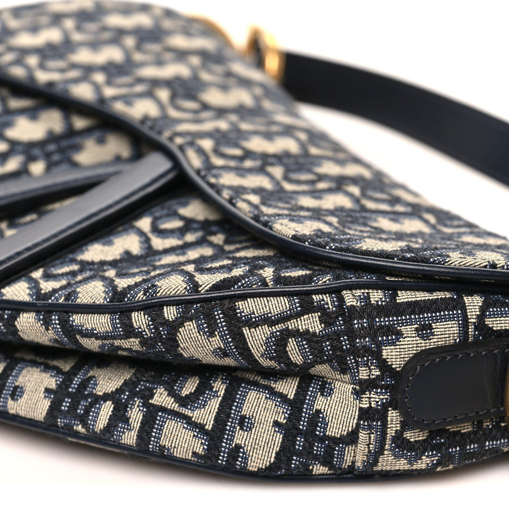 Oblique Saddle Bag Blue